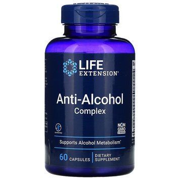 Вітаміни та мінерали Life Extension Anti-Alcohol Complex, 60 капсул CN9680 фото