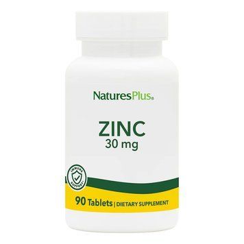 Вітаміни та мінерали Natures Plus Zinc 30 mg, 90 таблеток CN11697 фото
