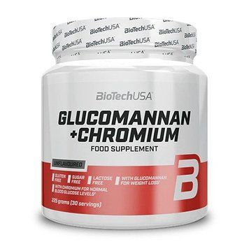 Жироспалювач BioTech Glucomannan Chromium, 225 грам CN10730 фото