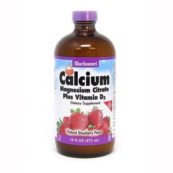Вітаміни та мінерали Bluebonnet Nutrition Calcium Magnesium Citrate plus Vitamin D3, 472 мл - Полуниця CN5084-4 фото