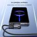 Кабель магнітний із швидкою зарядкою Elough 7 Contact 3 A 1 м 3 в 1 Micro USB/Lightining/Type C, Green обертання на 540&deg; CN12014 фото 3