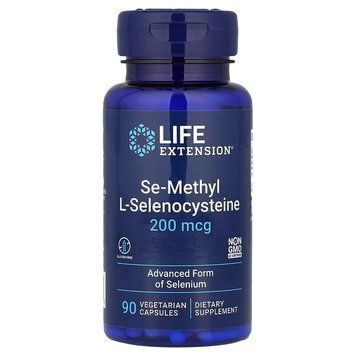 Вітаміни та мінерали Life Extension Se-Methyl L- Selenocysteine 200 mcg, 90 вегакапсул CN17304 фото