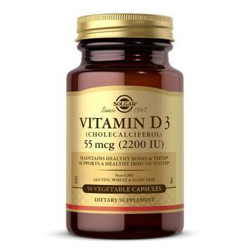 Вітаміни та мінерали Solgar Vitamin D3 55 mcg, 50 вегакапсул CN6152 фото