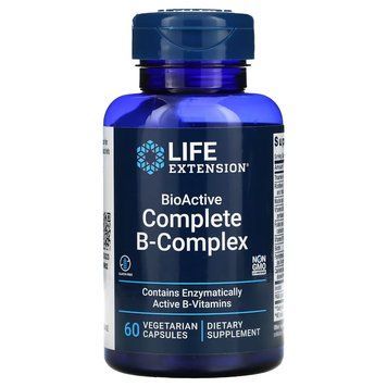 Вітаміни та мінерали Life Extension BioActive Complete B-Complex, 60 вегакапсул CN9681 фото