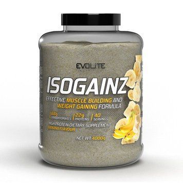 Гейнер Evolite Nutrition IsoGainz, 4 кг - Банан CN14840-8 фото