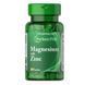 Вітаміни та мінерали Puritan's Pride Magnesium with Zinc, 100 таблеток CN12962 фото 1