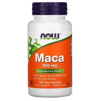 Натуральна добавка NOW Maca 500 mg, 100 вегакапсул CN11465 фото