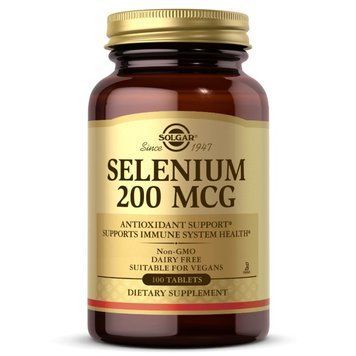 Вітаміни та мінерали Solgar Selenium 200 mcg, 100 таблеток CN12448 фото