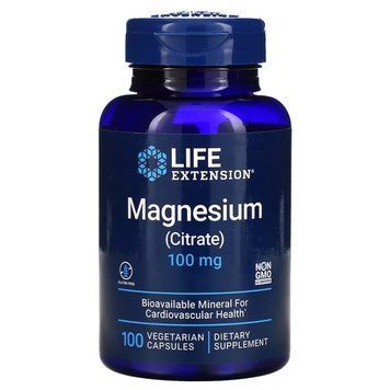 Вітаміни та мінерали Life Extension Magnesium Citrate 100 mg, 100 вегакапсул CN11350 фото