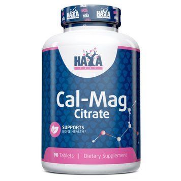 Вітаміни та мінерали Haya Labs Cal-Mag Citrate, 90 таблеток CN12123 фото