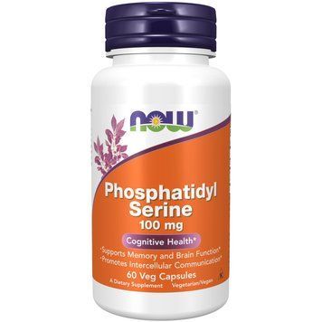 Амінокислота NOW Phosphatidyl Serine 100 mg, 60 вегакапсул CN9194 фото