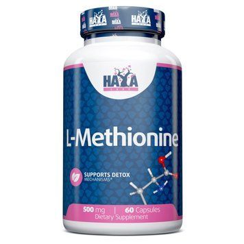 Амінокислота Haya Labs L-Methionine 500 mg, 60 капсул CN12036 фото