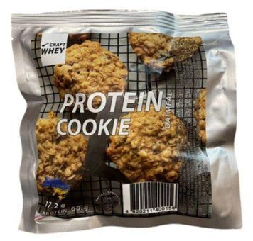 Протеїнове печиво Craft Whey Protein Cookie 60 грам, Oatmeal - Вишукана ваніль CN16834 фото
