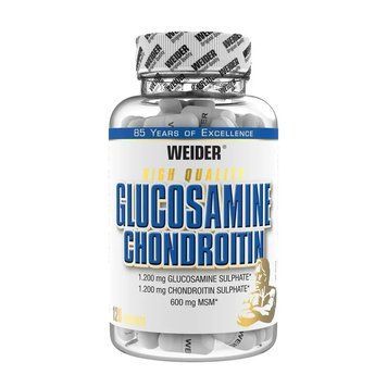 Препарат для суглобів і зв'язок Weider Glucosamine Chondroitin plus MSM, 120 капсул CN2753 фото