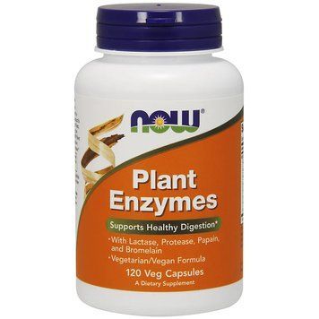 Пробіотики і пребіотики NOW Plant Enzymes, 120 вегакапсул CN11575 фото