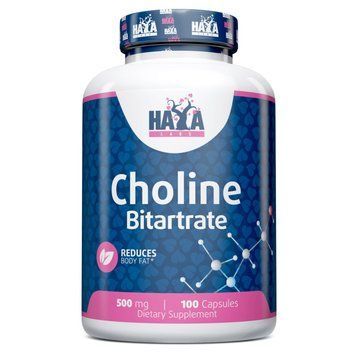 Вітаміни та мінерали Haya Labs Choline Bitartrate 500 mg, 100 капсул CN12125 фото