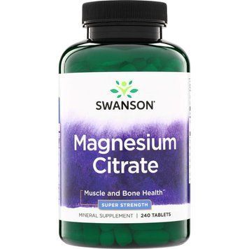 Цитрат магнію Swanson Magnesium Citrate 112.5 mg Super Strength, 240 таблеток CN20622-1 фото