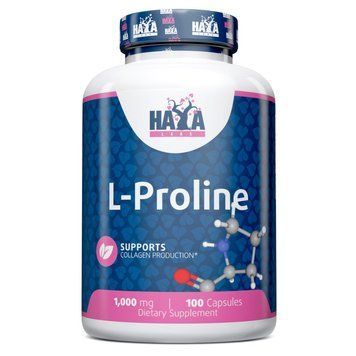 Амінокислота Haya Labs L-Proline 1000 mg, 100 капсул CN12038 фото