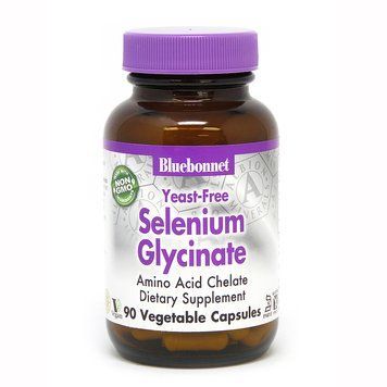 Вітаміни та мінерали Bluebonnet Nutrition Selenium Glycinate Yeast-Free, 90 вегакапсул CN3953 фото