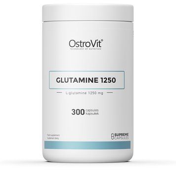 Амінокислота OstroVit Glutamine 1250, 300 капсул CN7758 фото