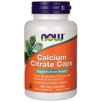 Вітаміни та мінерали NOW Calcium Citrate Caps, 120 вегакапсул CN10221 фото