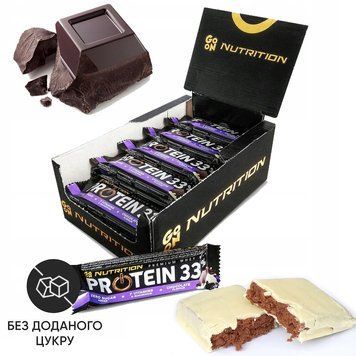 Блок батончиків Go On Nutrition Protein 33%, 24*50 грам - Шоколад CN9854-5 фото