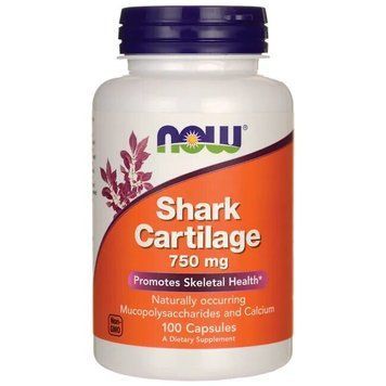 Препарат для суглобів і зв'язок NOW Shark Cartilage 750 mg, 100 капсул CN12594 фото