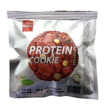 Протеїнове печиво Craft Whey Protein Cookie 60 грам, Red Velvet - Червоний оксамит CN16835 фото