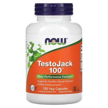 Стимулятор тестостерону NOW Testo Jack 100, 120 вегакапсул CN9935 фото