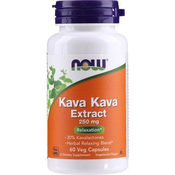 Натуральна добавка NOW Kava Kava Extract 250 mg, 60 вегакапсул CN11355 фото