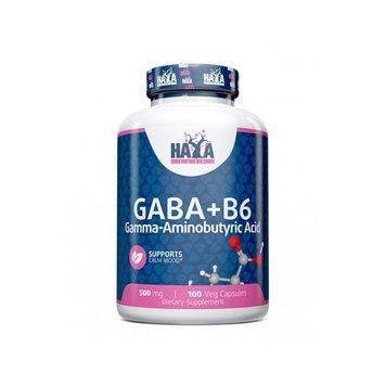 Амінокислота Haya Labs Gaba + B6, 100 вегакапсул CN14131 фото