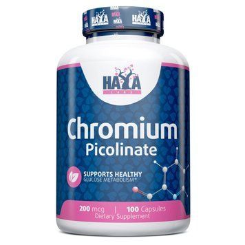 Вітаміни та мінерали Haya Labs Chromium Picolinate 200 mg, 100 капсул CN12126 фото