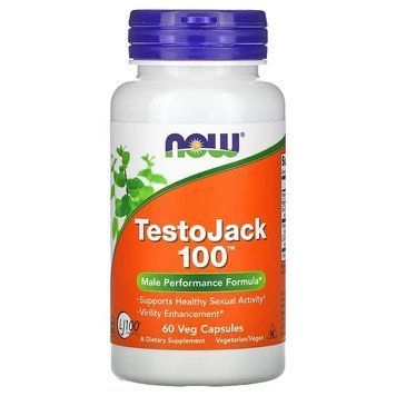 Стимулятор тестостерону NOW Testo Jack 100, 60 вегакапсул CN9936 фото