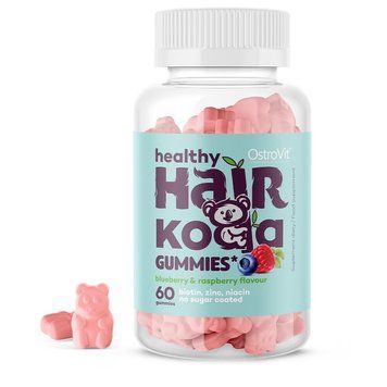 Вітаміни та мінерали OstroVit Healthy Hair Koala Gummies, 60 желейок CN6330 фото