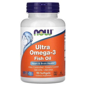 Жирні кислоти NOW Ultra Omega-3, 90 капсул CN4524 фото