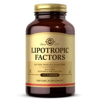 Вітаміни та мінерали Solgar Lipotropic Factors, 100 таблеток CN12455 фото