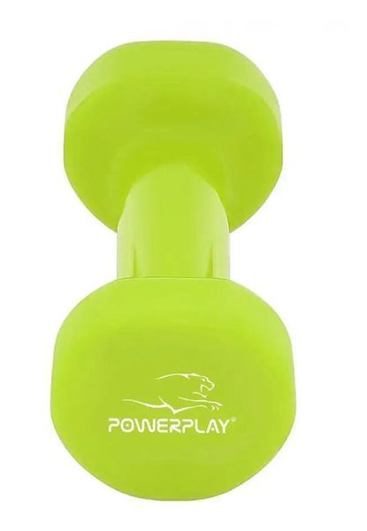 Гантель вінілова Power Play 4125 Achilles 3 кг, Green CN15263 фото