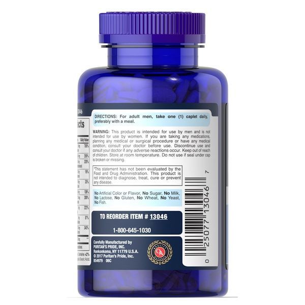 Вітаміни та мінерали Puritan's Pride One Daily Men's Multivitamin, 100 каплет CN13014 фото