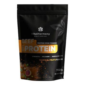 Яловичий гідролізат VitalHarmony Beef Protein, 700 грам - Тропічні фрукти CN16918-6 фото