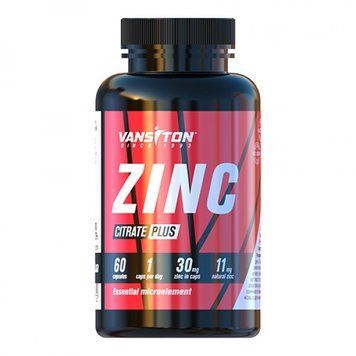 Вітаміни та мінерали Vansiton Zinc Citrate Plus, 60 капсул CN10465 фото