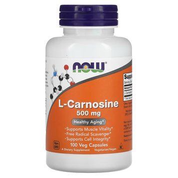 Амінокислота NOW L-Carnosine 500 mg, 100 вегакапсул CN11358 фото