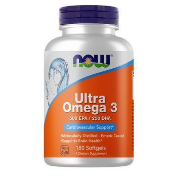 Жирні кислоти NOW Ultra Omega-3, 180 капсул CN4525 фото