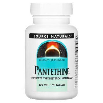 Вітаміни та мінерали Source Naturals Pantethine 300 mg, 90 таблеток CN12555 фото