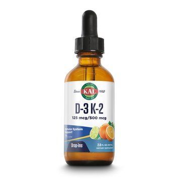 Вітаміни та мінерали KAL Vitamin D-3 K-2 Drop, 59 мл CN6197 фото