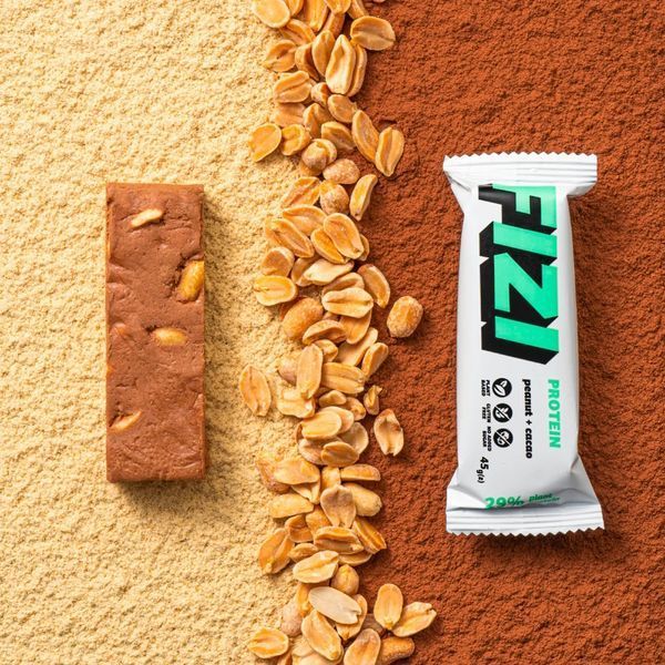 Батончик FIZI Protein Bar Арахіс-какао, 45 грам CN12371 фото