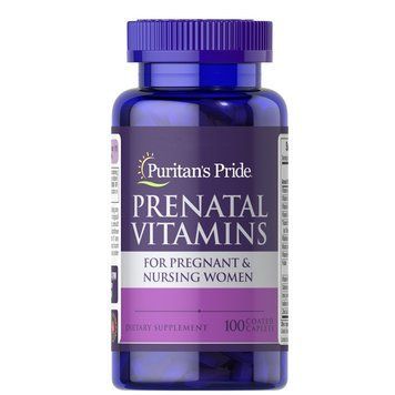 Вітаміни та мінерали Puritan's Pride Prenatal Vitamins, 100 каплет CN13023 фото