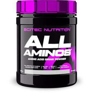 Амінокислота Scitec Nutrition All Aminos, 340 грам - Зелений чай з малиною CN11588-2 фото