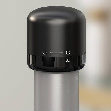 Вакуумна пробка для вина Semi Wine Stopper, Black CN12464 фото