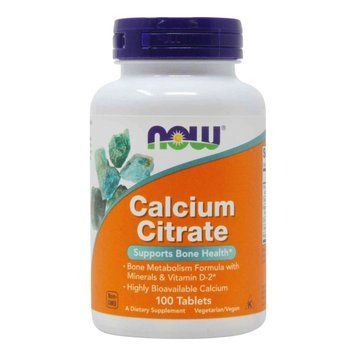 Вітаміни та мінерали NOW Calcium Citrate Tablets, 100 таблеток CN8354 фото