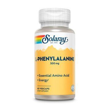 L-фенілаланін Solaray L-Phenylalanine 500 mg, 60 вегакапсул CN20534-1 фото